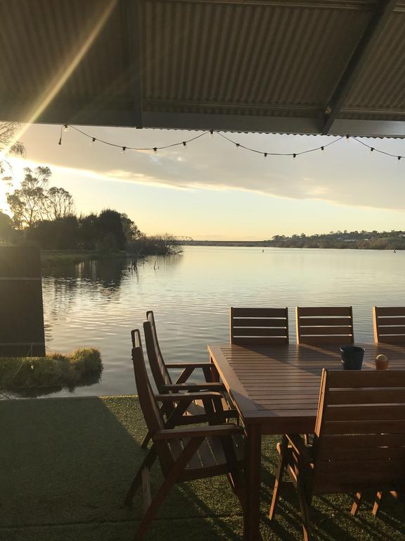Shack built over the Murray River