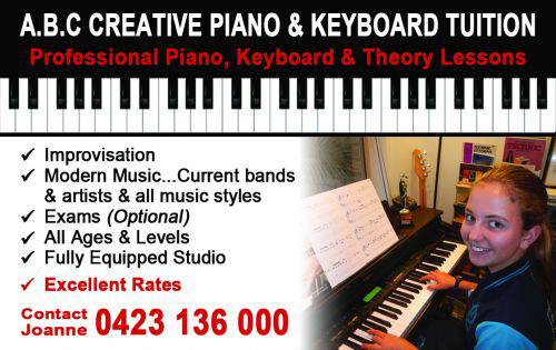 ABC Creative Piano Keyboard Tuition