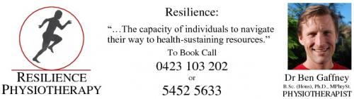 Ben Gaffney DrResilience Physiotherapy