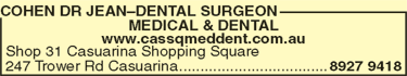 Cohen Dr Jean'Dental Surgeon - Dentist Find 1