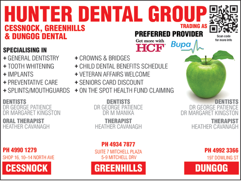 Hunter Dental Group Cessnock, Greenhills & Dungog Dental - Dentist Find 1