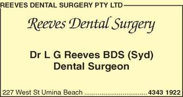 Reeves Dental Surgery Pty Ltd - Dentist Find 1
